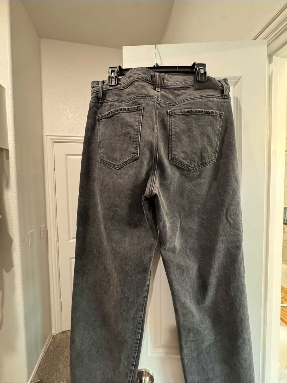 Express Women's Flare/Wide Leg Jeans in Washed Gray